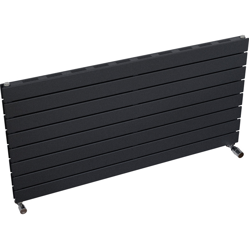 Ximax Oxford Slim Duo Horizontal Designer Radiator 595 x 1200mm 3758Btu Anthracite