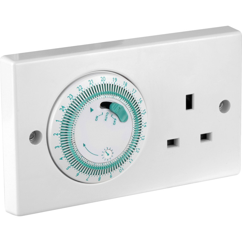 Greenbrook 24 Hour Mechanical Timer Socket