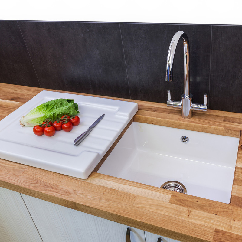 Reginox Ceramic Sink Drainer White