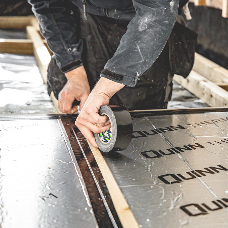 Heavy Duty Cloth Duct Tape Black 50mm x 50m