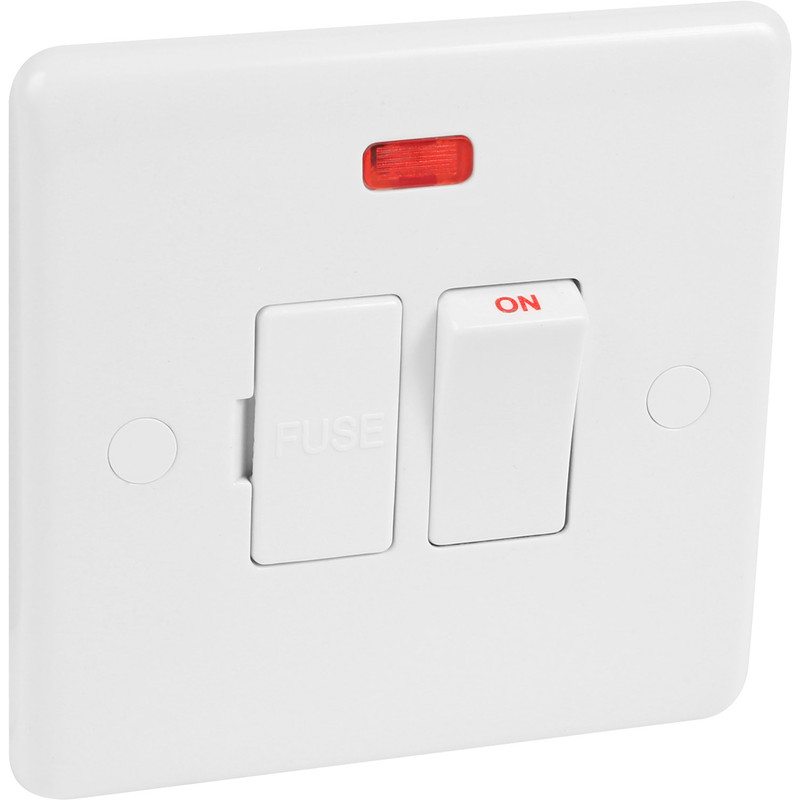 Wessex White Fused Spur Switched + Neon