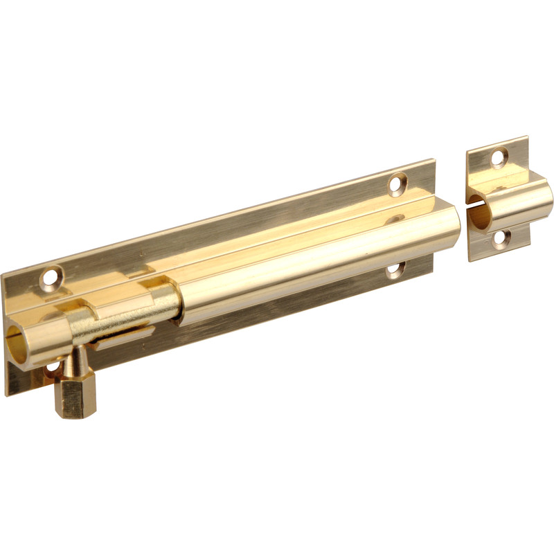 Brass Door Bolt 50mm Straight