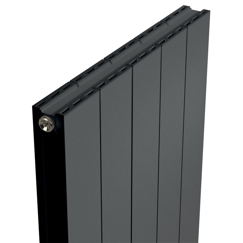 Towelrads Ascot Double Panel Designer Radiator Anthracite 1800 x 305mm