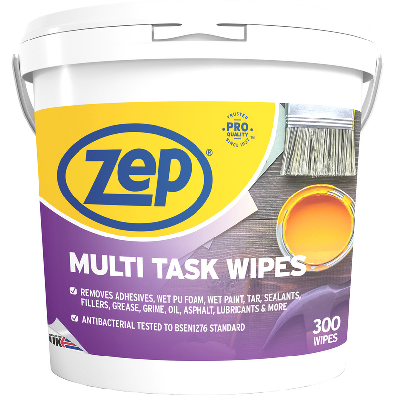 Zep Commercial Multi Task Wipes 300 Wipes