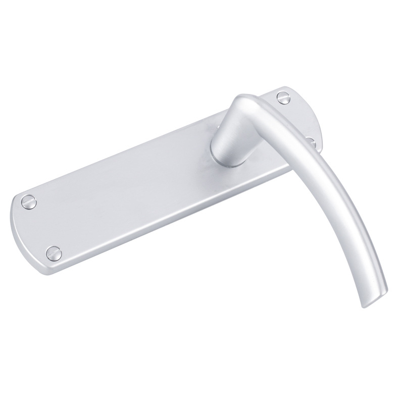 Serozzetta Tres Door Handles Latch Satin Chrome