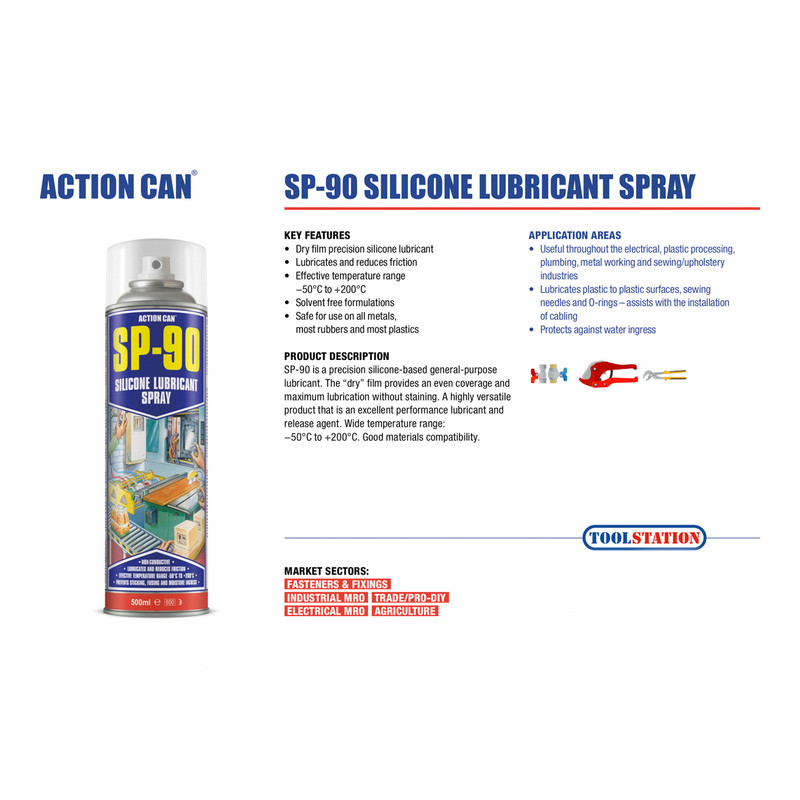 Action Can SP-90 Silicone Lubricant 500ml