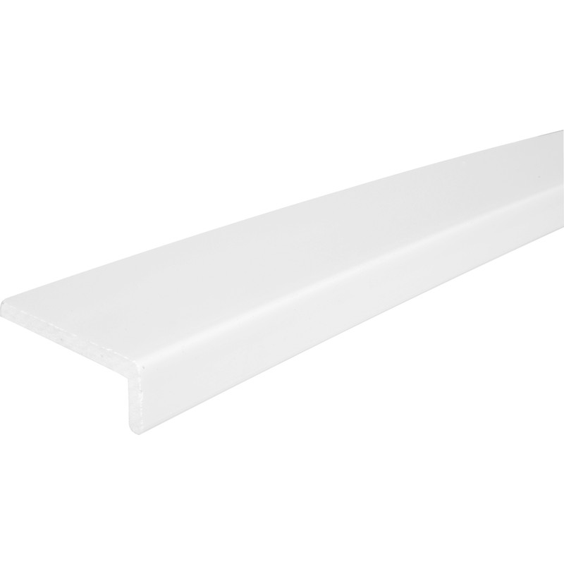 9mm White Cover Fascia Board 225mm x 3m