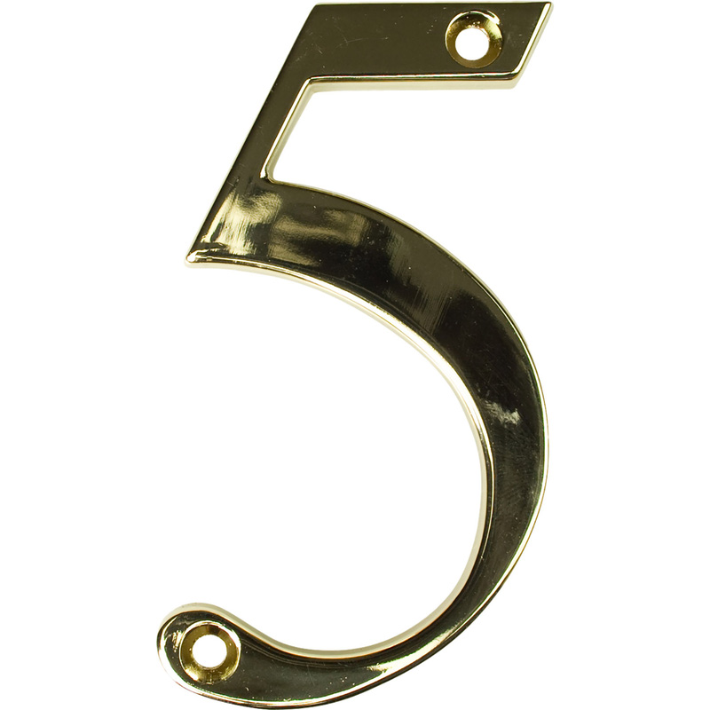 Fab & Fix Hardex Door Numeral Gold 5