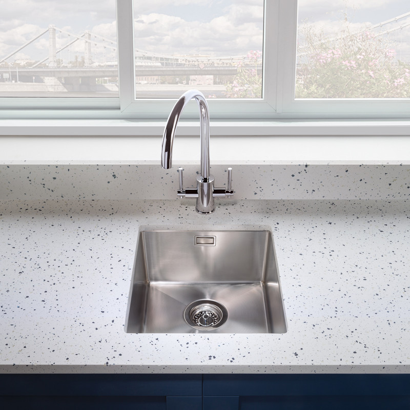 Stainless Steel Compact Single Bowl Kitchen Sink 380 x 440 x 190mm