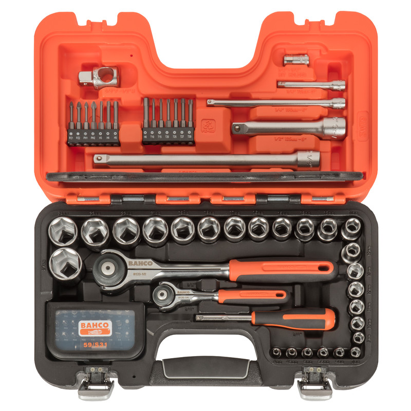Bahco Swivel Ratchet Socket Set 79 Piece