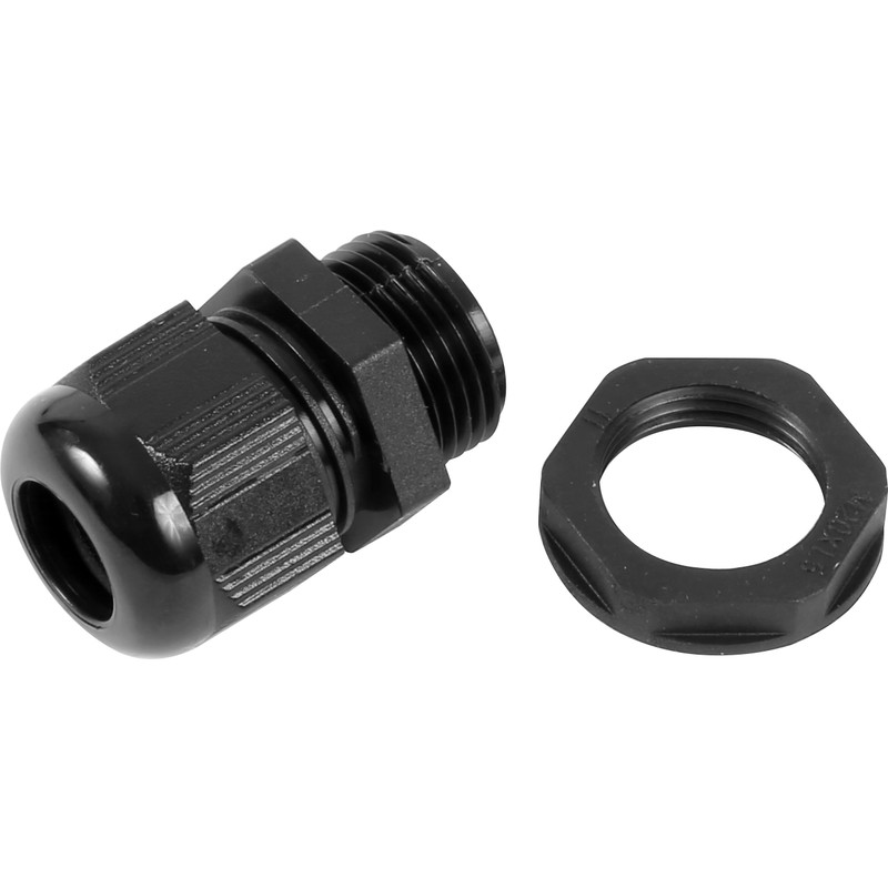 IP68 Gland / Locknut Kit 20mm Black