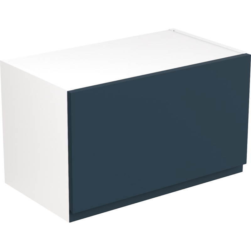 Kitchen Kit Flatpack J-Pull Kitchen Cabinet Wall Bridge Unit Ultra Matt Indigo Blue 600mm