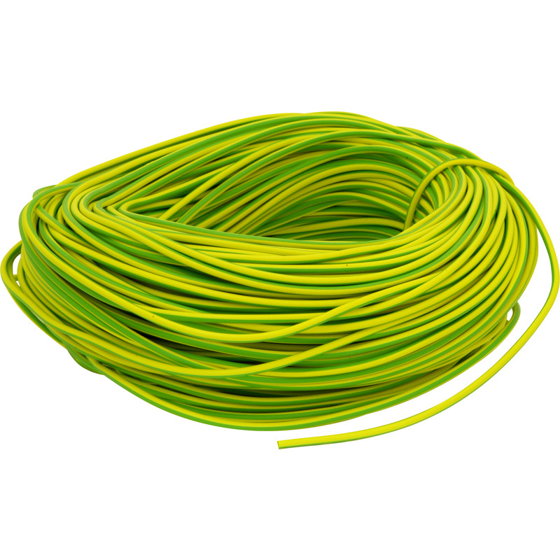 PVC Earth Sleeving 100m 6mm Green / Yellow