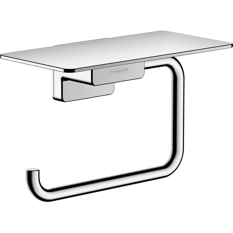 Hansgrohe AddStoris Roll Holder with Shelf Chrome