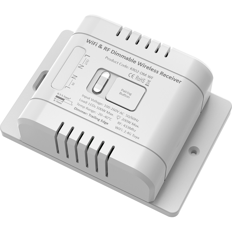 1 Channel Kinetic Switch Receiver Dimmable Smart WIFI+Bluetooth White
