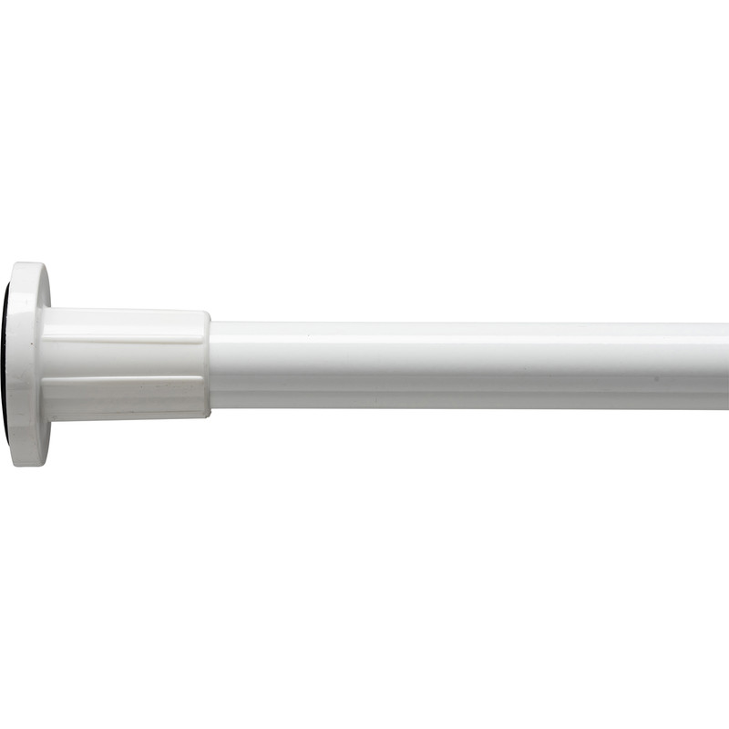 Telescopic Shower Rail White