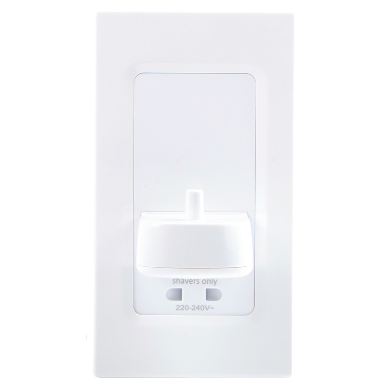 Proofvision PV12P Shaver Socket+Toothbrush Charger White Single