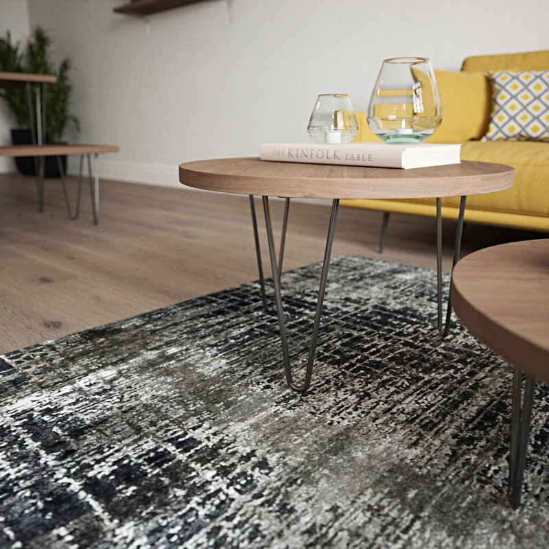 Rothley 2-Pin Hairpin Leg 350mm Gun Metal