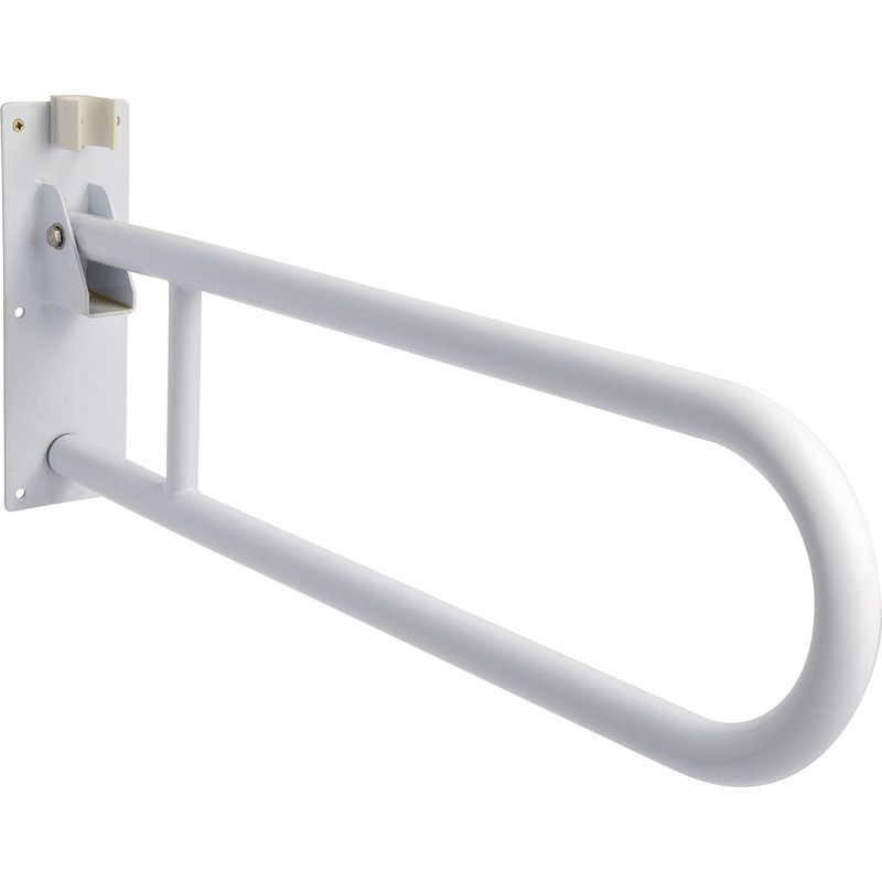 Croydex Drop Down Grab Bar White