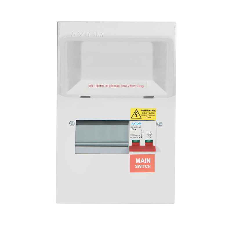 Axiom Metal Consumer Unit 6 Way