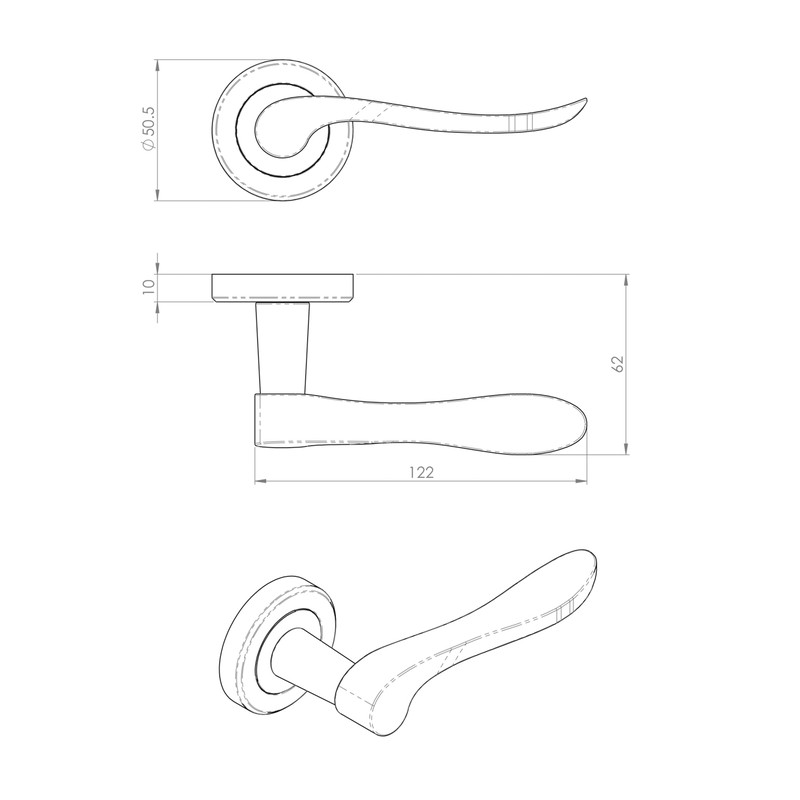 Serozzetta Verdun Lever On Rose Door Handles Antique Brass