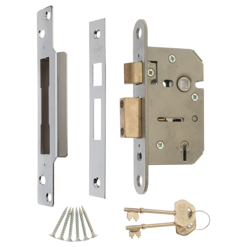 Viscount 5 Lever Mortice Sashlock 64mm Chrome