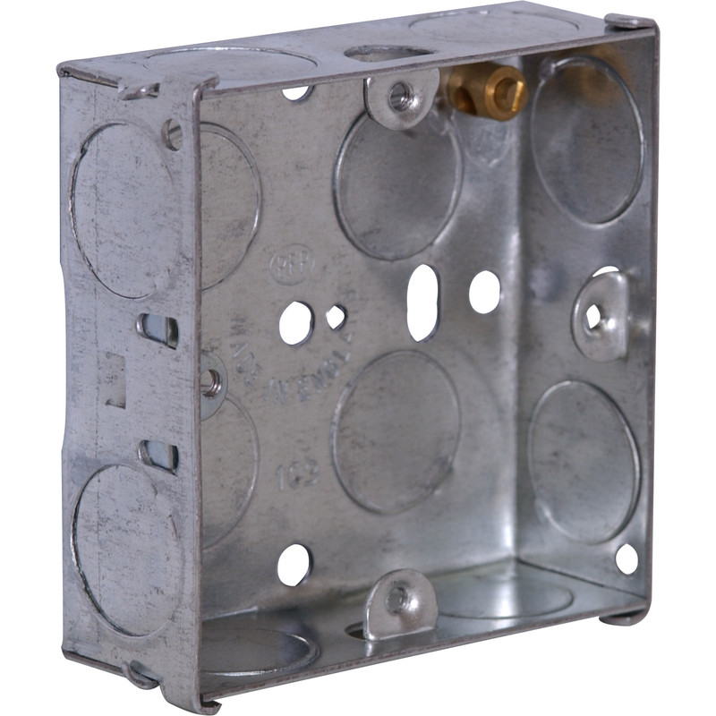 Metal Back Box 1 Gang 25mm