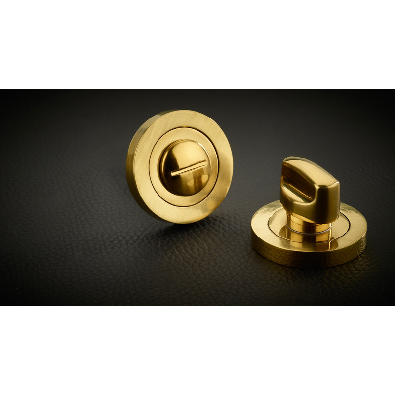 Stanza Turn and Release Favo Satin Brass