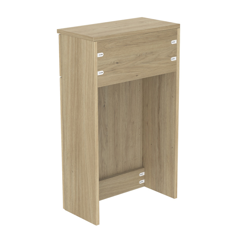 Newland WC Unit and Worktop Natural Oak 500mm