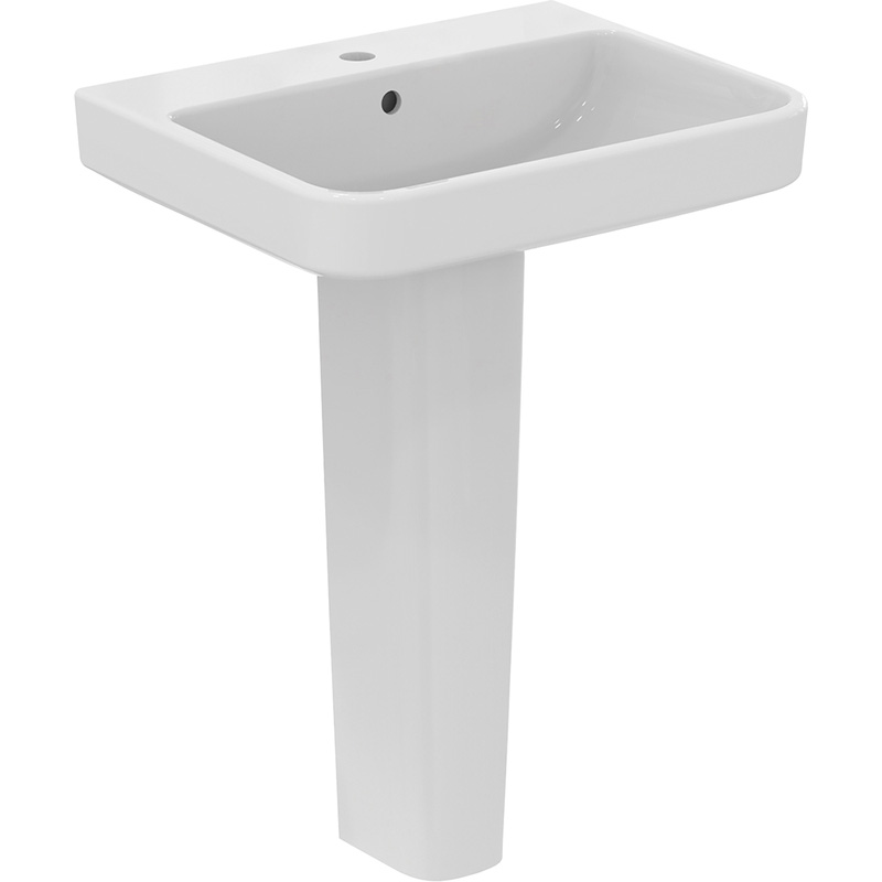 Ideal Standard i.life B Basin and Pedestal 60cm 1 Tap Hole