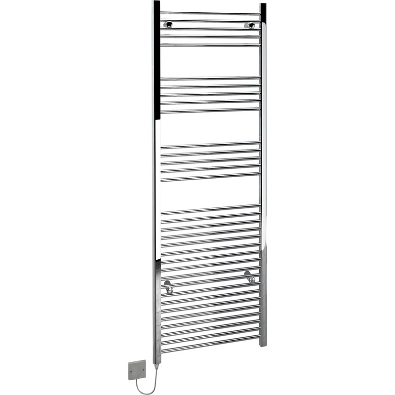 Kudox Electric Straight Chrome Towel Radiator 1800 x 600mm 240V