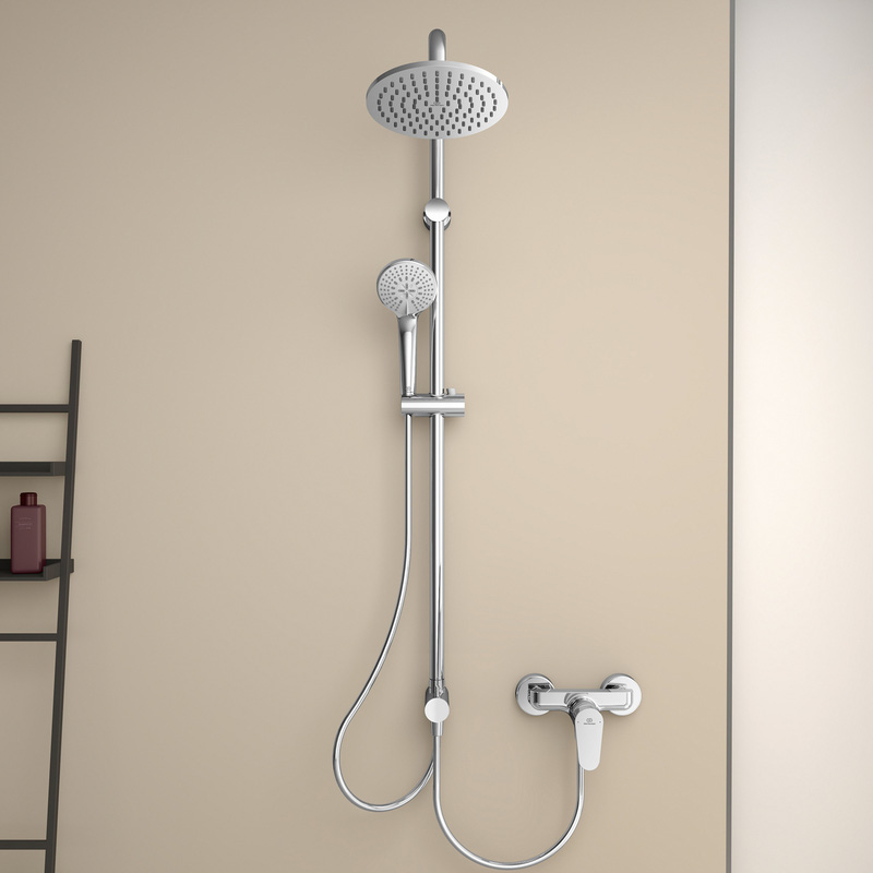Ideal Standard IdealRain Round Diverter Shower Kit for Exposed Valves