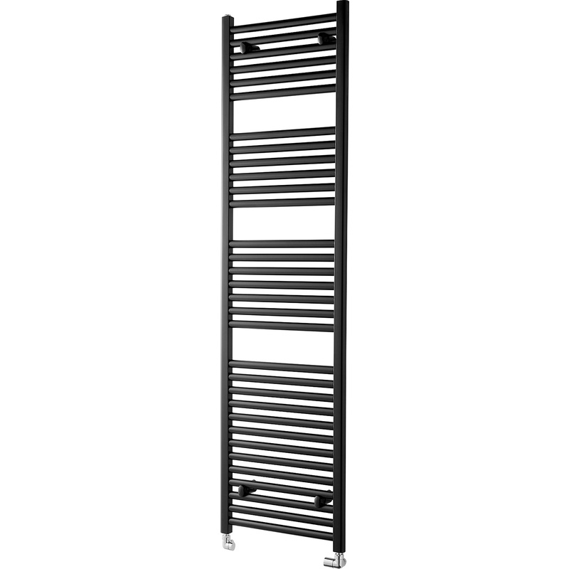 Towelrads Pisa Black Straight Towel Radiator 1800 x 400 2702Btu