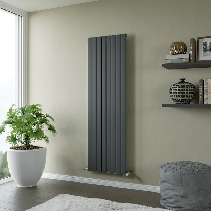 Ximax Durham Aluminium Designer Radiator 1800 x 555mm  4178Btu Anthracite