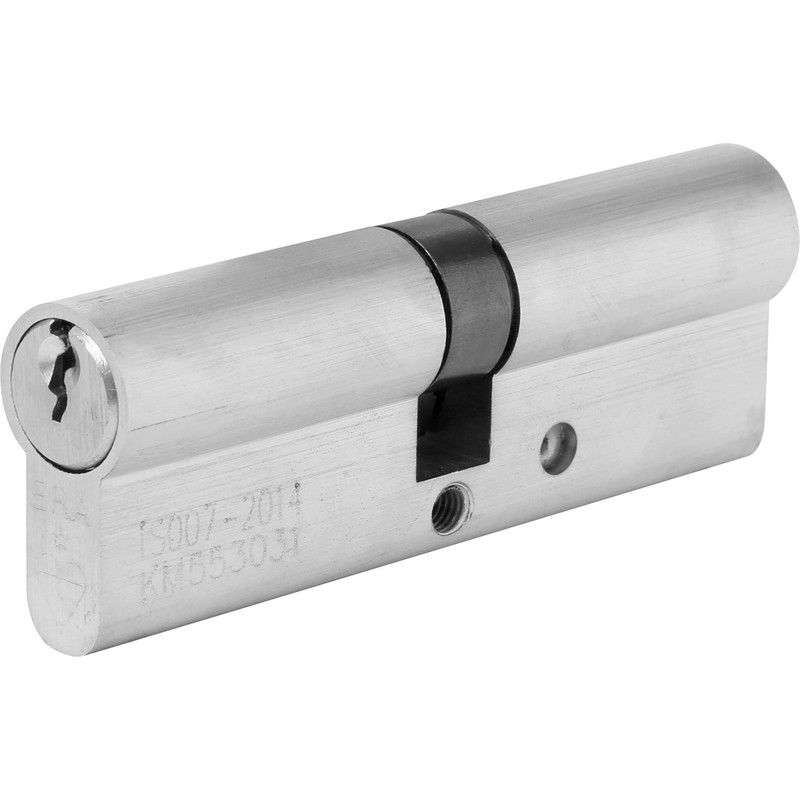ERA 1 Star 6 Pin Double Euro Cylinder 45-45mm Satin Nickel
