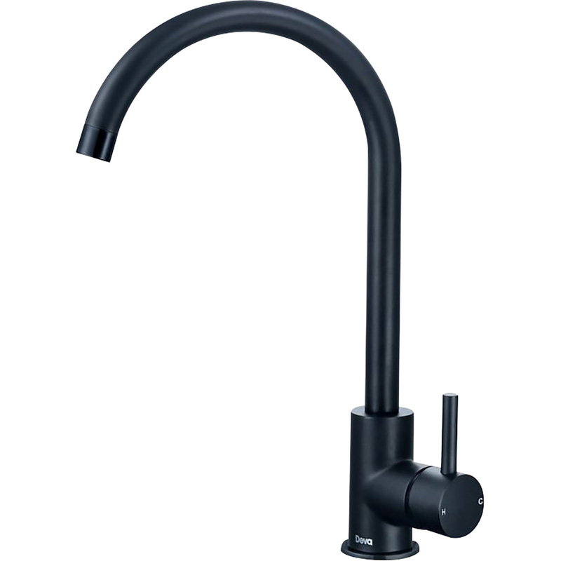 Deva Insignia Mono Mixer Kitchen Tap Black