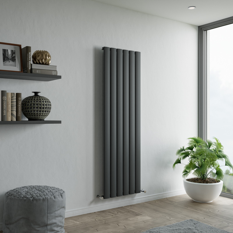 Ximax Bolton Aluminium Designer Radiator 1800 x 565mm 4195Btu Anthracite