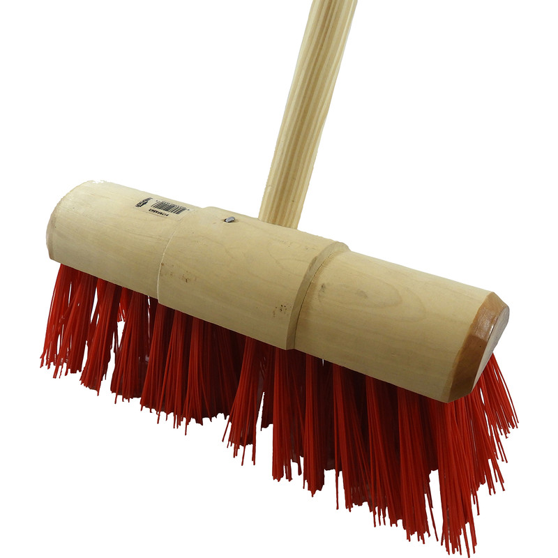Industrial Stiff Yard Broom With Handle 13" (330mm) PVC