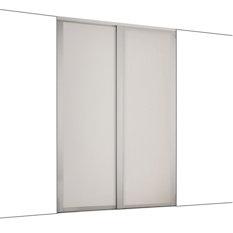 Spacepro Shaker 2 Door Sliding Wardrobe Kit Cashmere 1449 x 2260mm