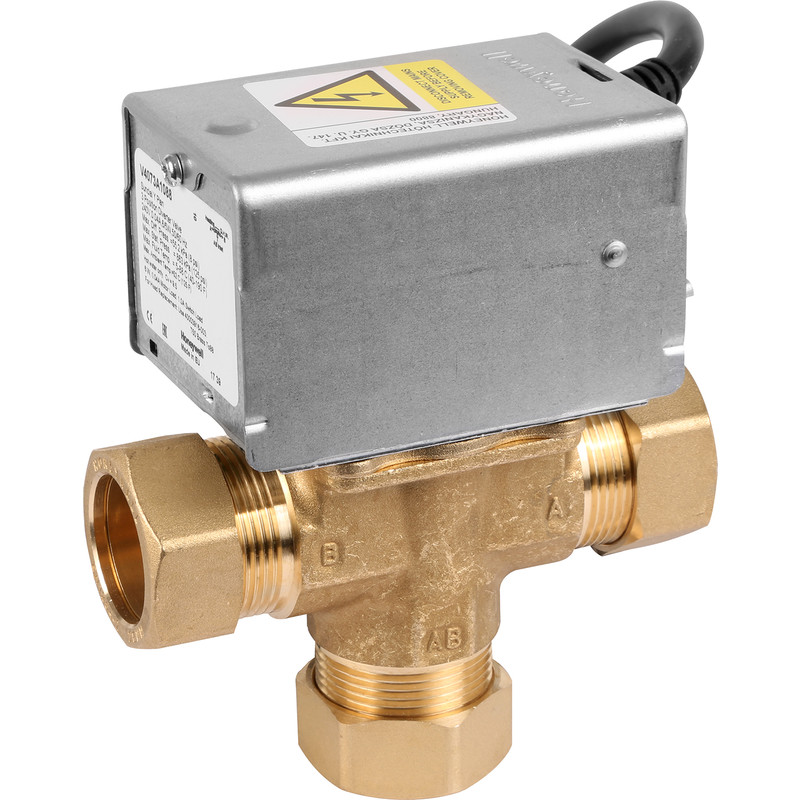 Honeywell Home 3 Port Mid Position Valve 28mm