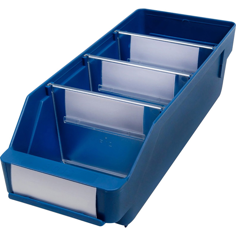 Blue Shelf Bin 300 x 120 x 95mm