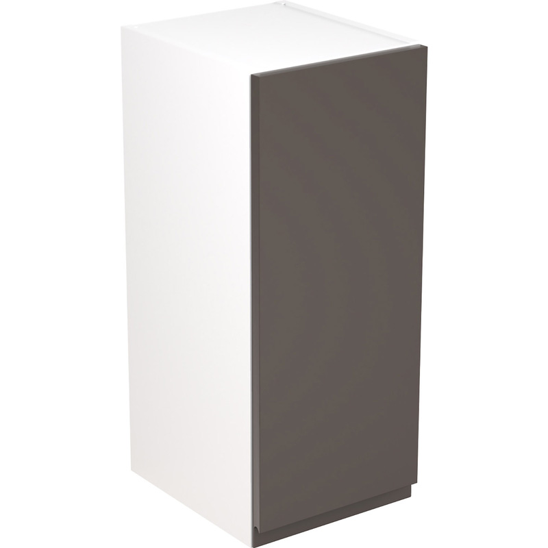 Kitchen Kit Ready Made J-Pull Kitchen Cabinet Wall Unit Ultra Matt Graphite 300mm