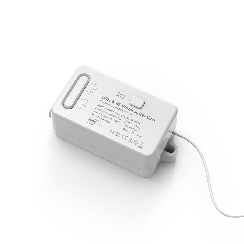 1 Channel Kinetic Switch Receiver Non-Dimmable Smart Wifi+Bluetooth White
