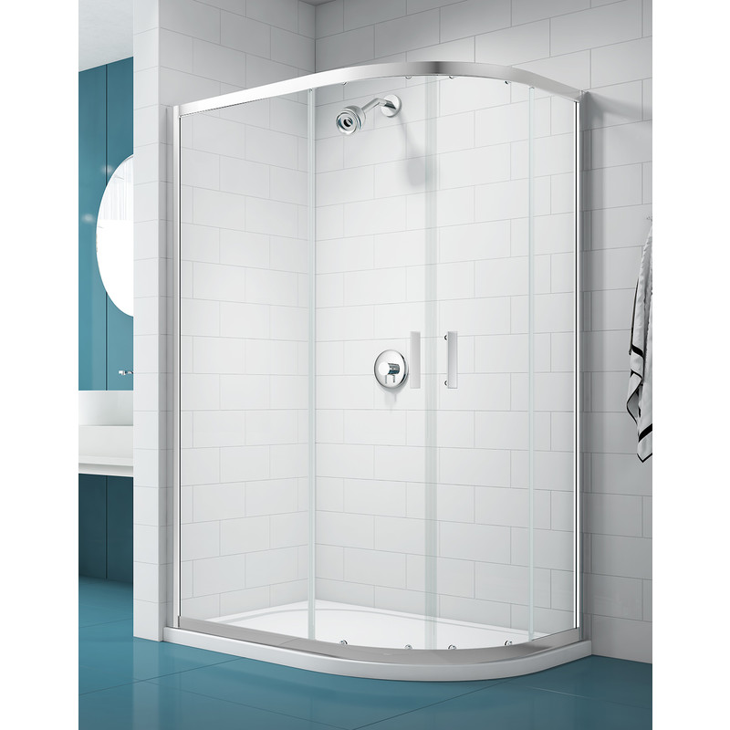 Merlyn NIX Sliding 2 Door Quadrant Shower Enclosure Offset 1200mm x 800mm