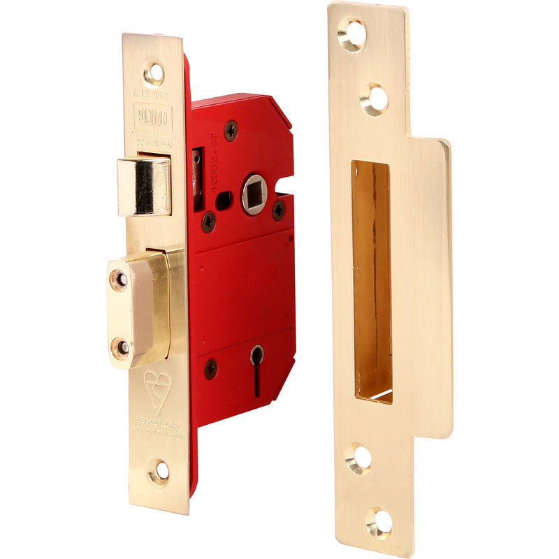 Union BS 5 Lever Mortice Sashlock 64mm Brass
