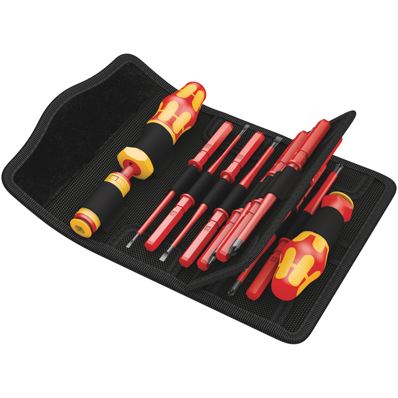 Wera Kraftform Kompakt Extra-Slim Interchangeable VDE Torque Screwdriver Set