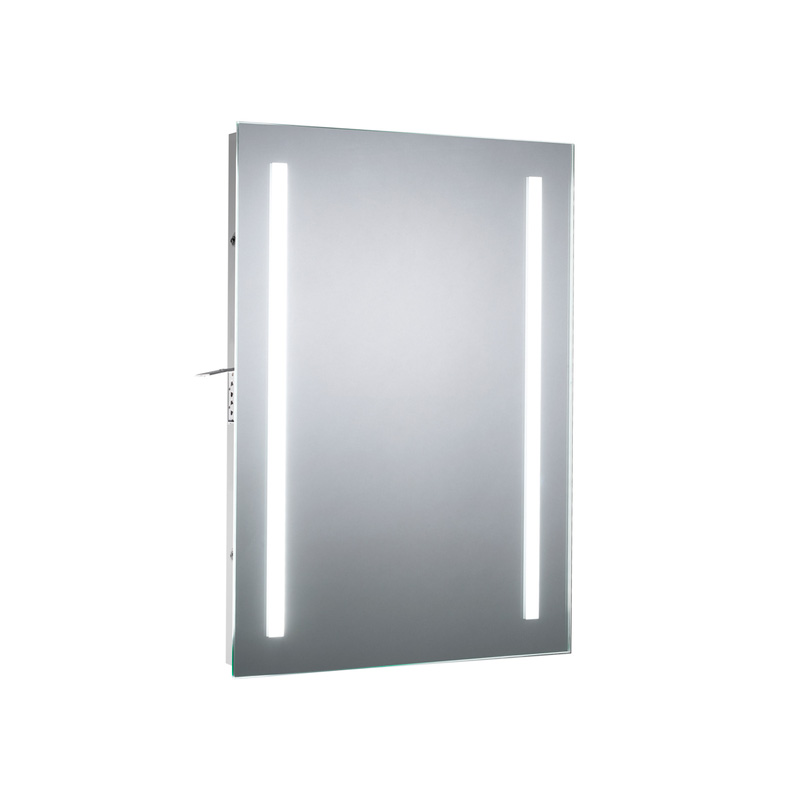 Sensio Kai Plus Slimline LED Bathroom Mirror With Shaver Socket Cool White 700 x 500mm