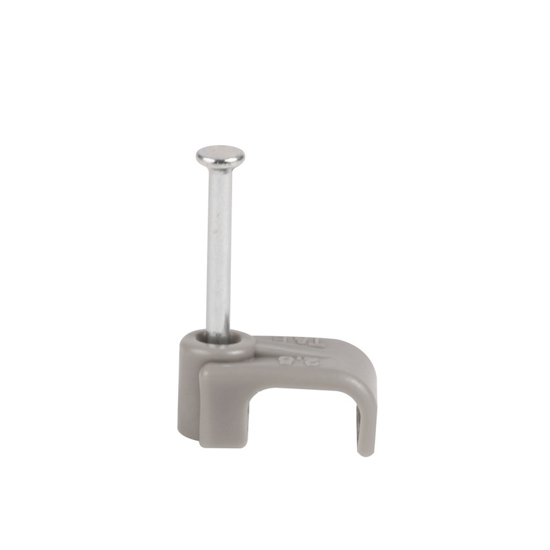 Twin & Earth Cable Clips Grey 2.5mm