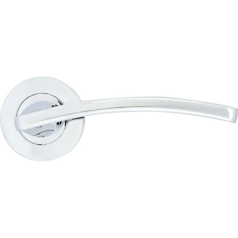 Stanza Toledo on Rose Door Handles Polished Chrome