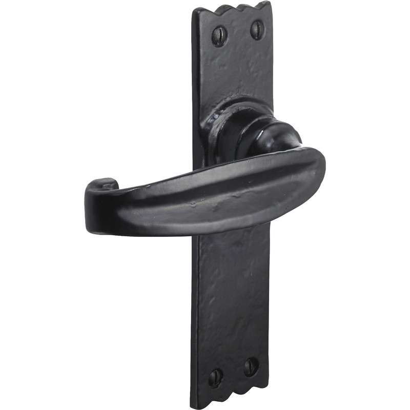 Old Hill Ironworks Charlbury Suite Door Handles 158mm x 38mm Latch